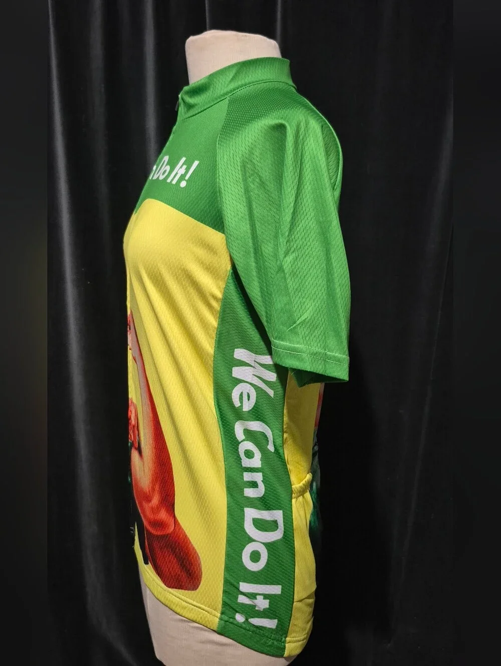 We Can Do It! Women’s Cycling Jersey - Green/Yellow